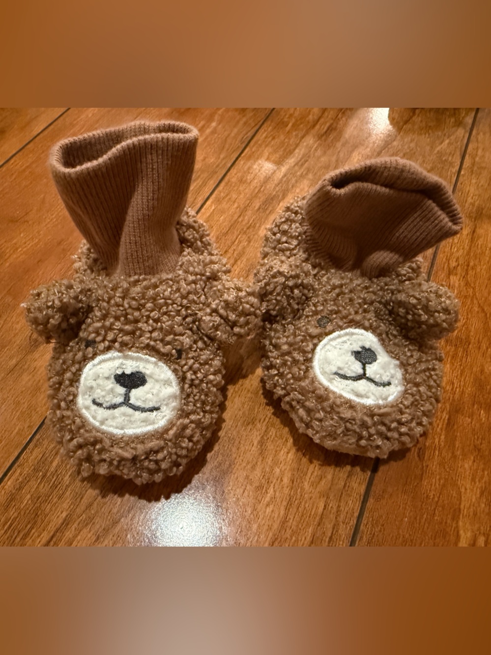 Cat & Jack baby teddy bootie slipper 0-3M